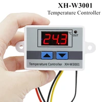 100pcslot xh w3001 temperature controller thermostat thermoregulator aquarium incubator water heater temp regulator 220v 40off