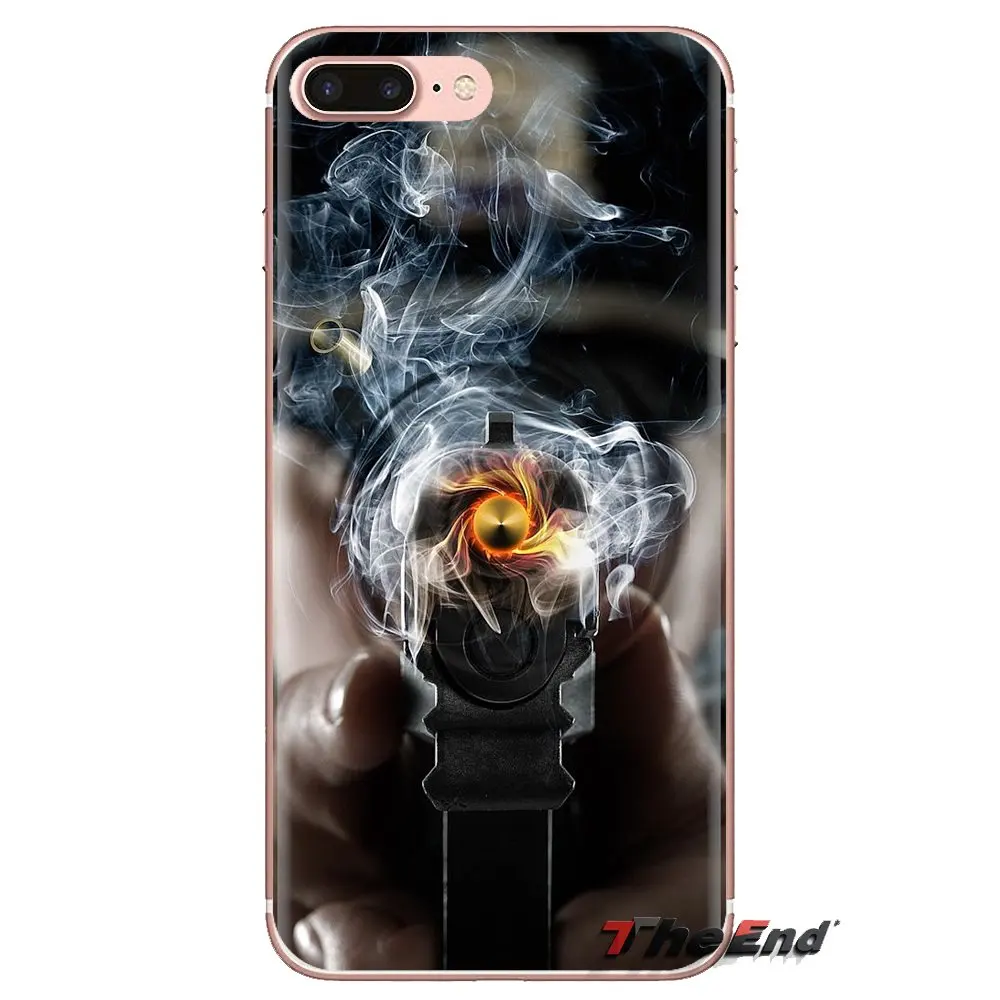 Loose Gold Bullets gun Bullet Transparent Soft Case For Xiaomi Mi4 Mi5 Mi5S Mi6 Mi A1 A2 5X 6X 8 9 Lite SE Pro Max Mix 2 3 2S |