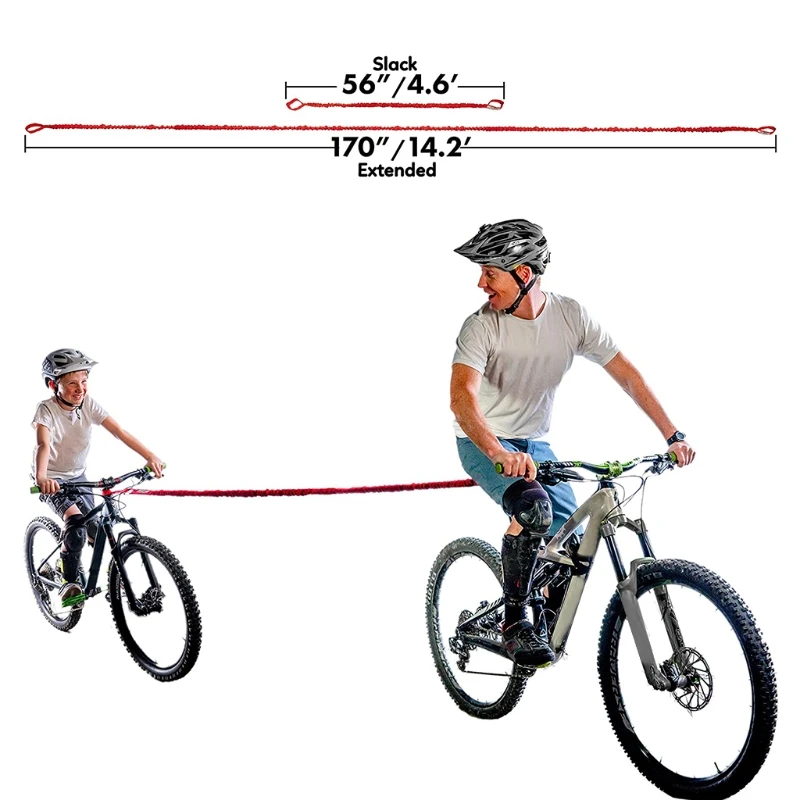 

Children's bicycle towing rope towing bicycle rope bicycle bungee mountain bike trailer with attachment MTB towing rope
