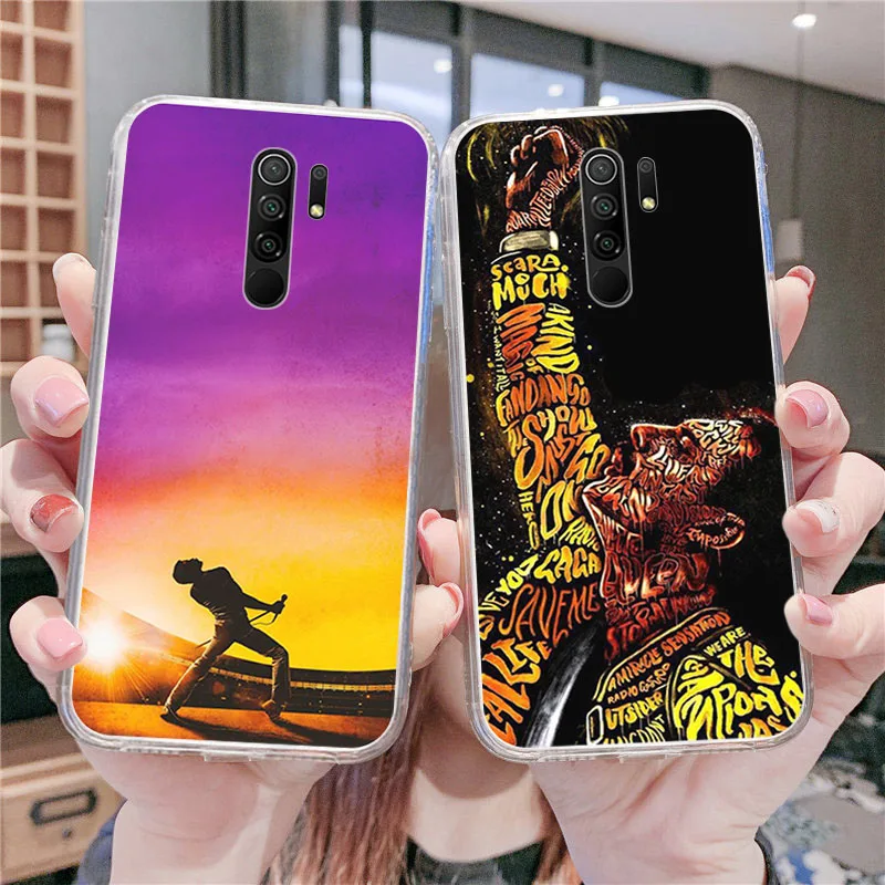 freddie mercury queen band soft phone case for xiaomi redmi note 10 9 pro max 9t 9a 9c 8t 7a 9s 8 7 k40 k20 k30 mi poco x3 cover free global shipping