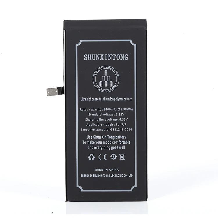 

10 шт./лот сверхвысокая емкость литий-полимерный аккумулятор для телефона 3400 мАч для Apple iPhone 7 Plus 7/P сменные батареи + набор инструментов