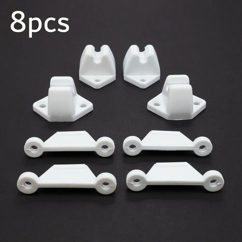 

4x Motorhome Veneta Door Retainer Catch White Door Stay Horsebox Caravan Barge Door Retainer Catch