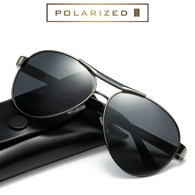 

MIZHO Vintage Polarized Sunglasses Men UV Protection Classic Brand Womens Sun glasses Coating Lens Driving Shades For Men/Wome