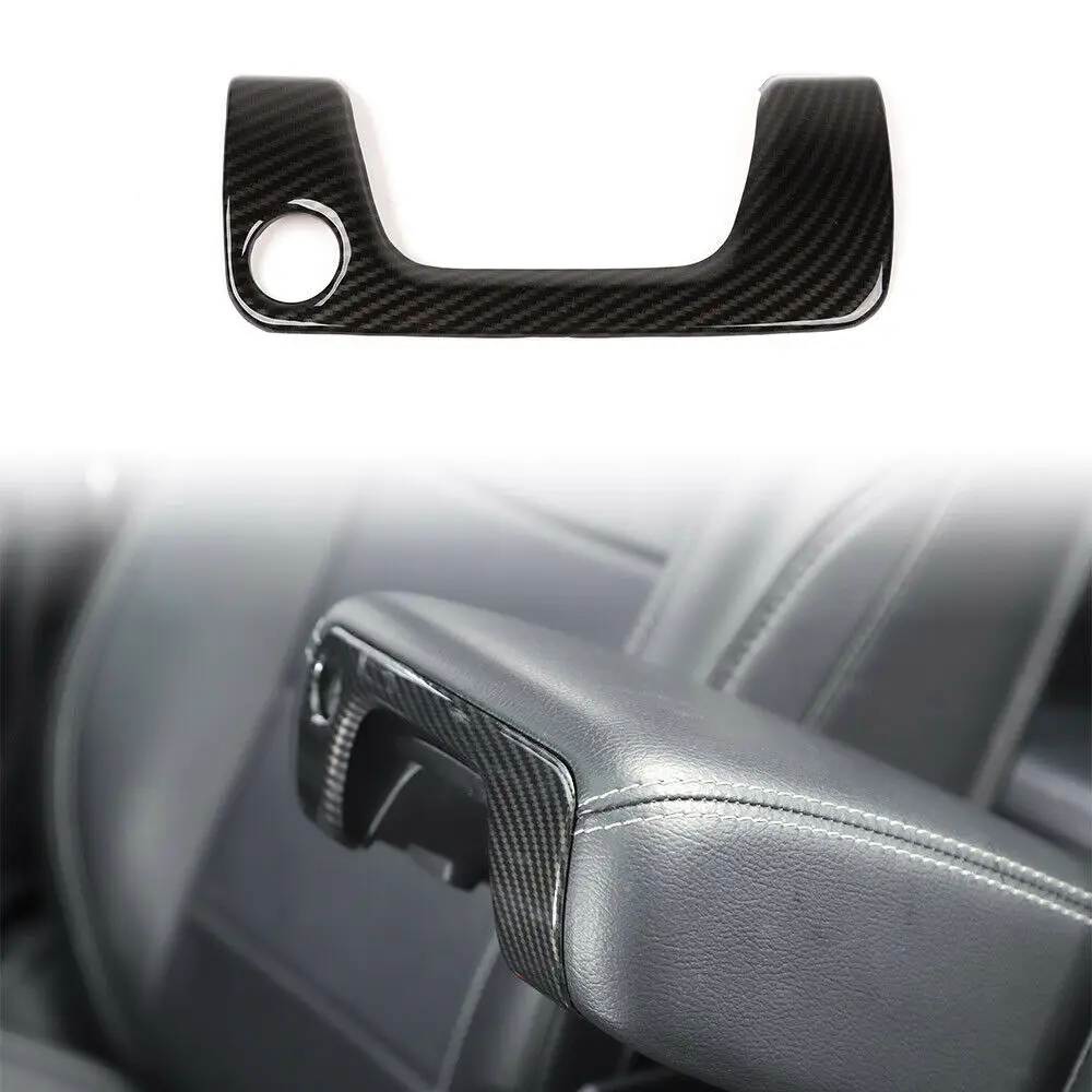 Центральный подлокотник ящик для замочной скважины Панель декор из углеродного