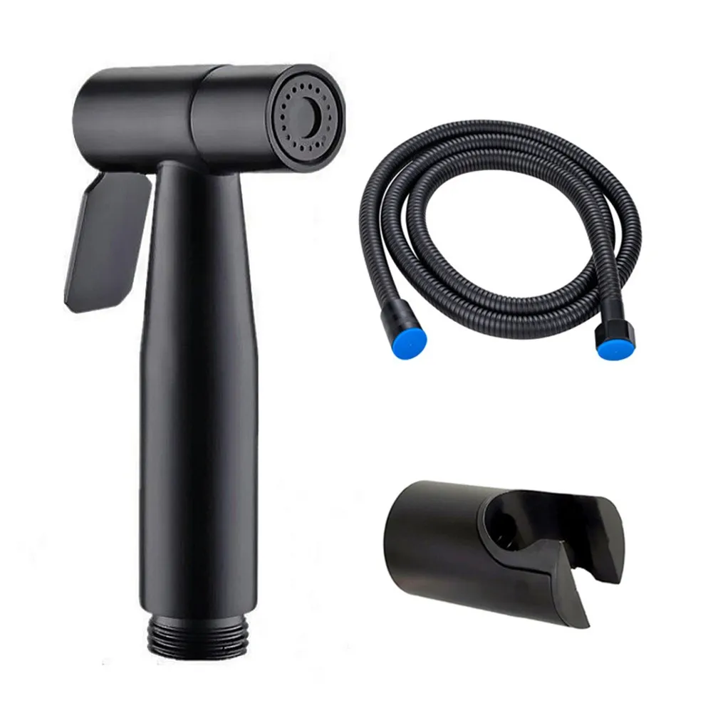 

Matte Black Bidet Toilet Spray Douche Shattaf Shower Head Muslim Set Hand Sprayer Shower Head Self Cleaning Accessories Faucet