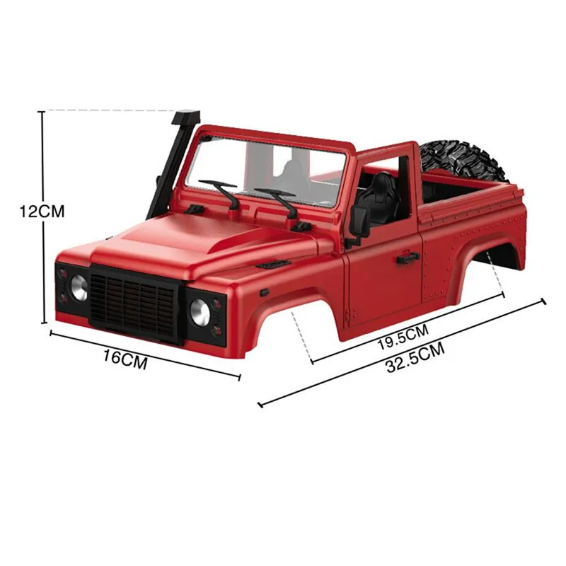 

MN-90 1/12 Rc Spare Parts Car Body Shell with Tire Vehicle Toy RC Car Spare Part Accessories Outdoor Toys For Boy Toys Gifts