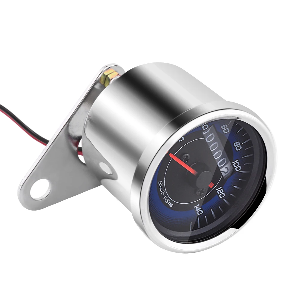 Новинка 1 шт. Универсальный мотоцикл одометром спидометра км/ч Speedo метр Синий