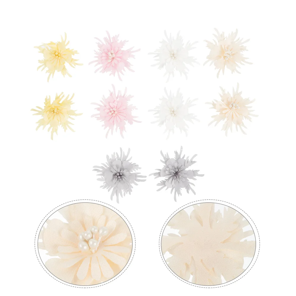 

10pcs Flower Embroidery Appliques Dress Sewing Patches DIY Clothes Hat Supplies