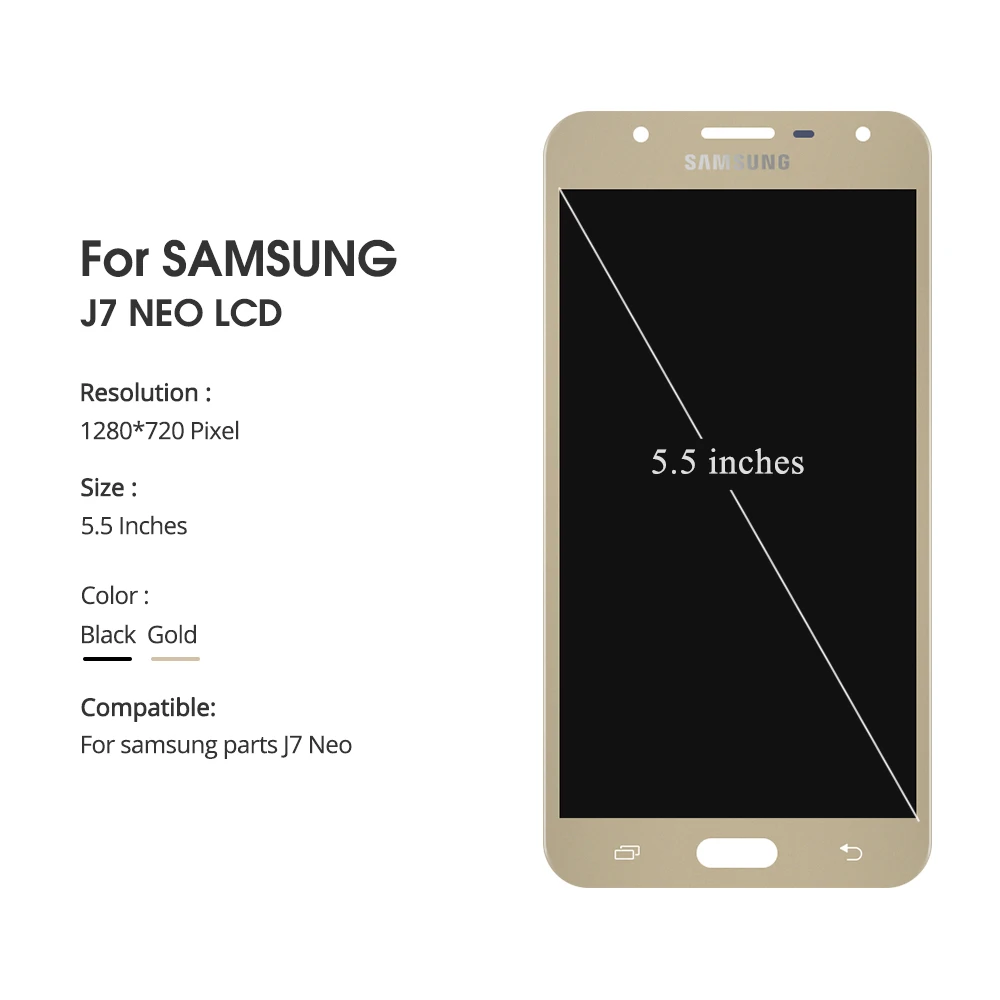 5,5 дюймов J701 дисплей экран для samsung Galaxy J7 Neo J701 J701F J701M J701MT ЖК-дисплей сенсорный экран с рамкой телефон ЖК