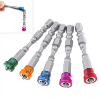5pcsset screwdriver bits 65mm tool steel color magnetic ring phillips screwdriver bit with hex shank for household use