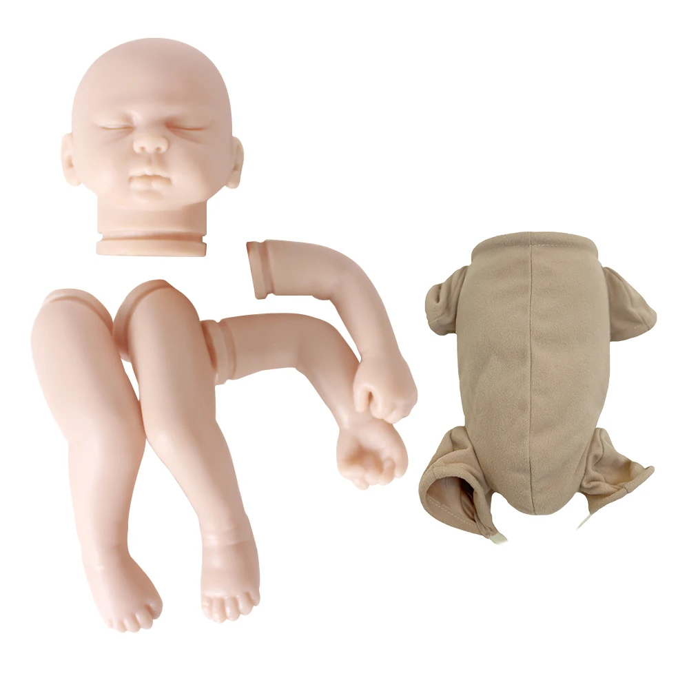 

ACESTAR 20 Inch Simulated Silicone Vinyl Bebe Reborn Baby Doll Kit Newborn Babies Dolls DIY Unpainted Beginner Kits # DK90