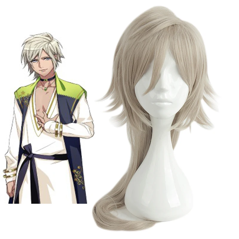 

A3! Spring Citron Cosplay Long Heat Resistant Synthetic Hair+Free Wig Cap Halloween Party Carnival