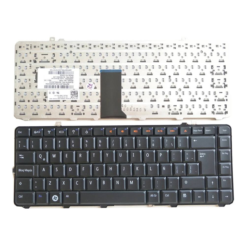 Клавиатура для ноутбука OVY SP испанская клавиатура DELL 1557 1555 1558 1535 1536 1537 p/n:AEFM8L00310