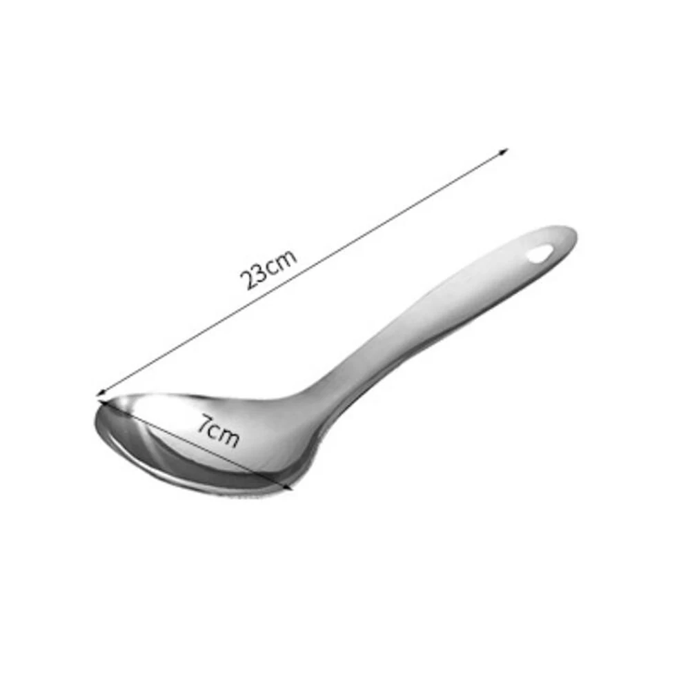 Суповая ложка из нержавеющей стали 85A 23x7 см обеденная для риса столовые приборы в