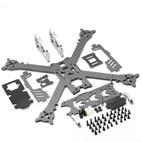 

New pattern HSKRC SZ245 245mm Wheelbase 4mm Arm Carbon Fiber X Type FPV Racing Frame Kit for RC Drone
