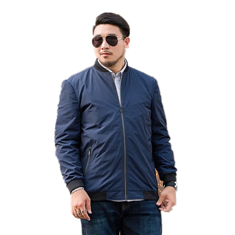 

100KG fat Plus Size New Men 8XL Fashion Casual Loose Mens Jacket Large Size Sportswear jackets Male Coats