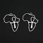 Подвески в форме Креста, посеребренные, 30x25 мм, 15 шт.лот