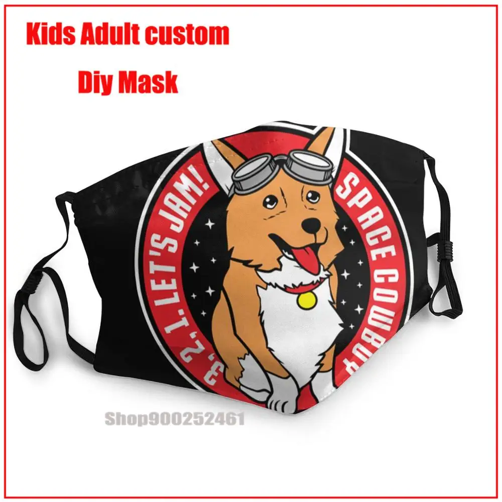 

Corgi DIY mascarilla harry mask washable reusable face mask mouth mask with design funny uxury designer face mask