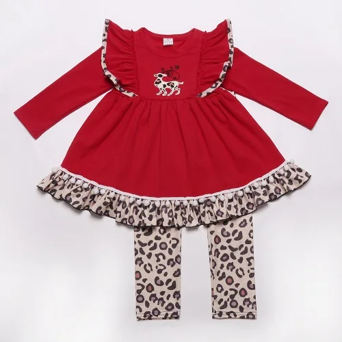 2GK910-1688 Conice NINI Baby/детская одежда с вышивкой Красного оленя; Изысканные вязаные комплекты одежды из хлопка - Цвет: 2GK910-1688