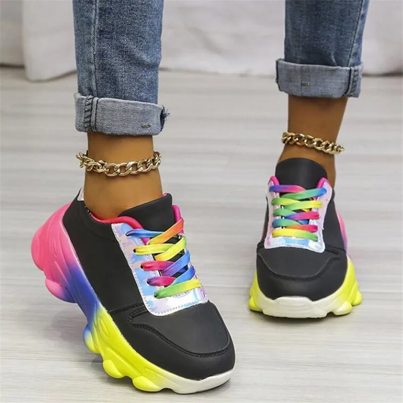 

Rhinestone large size womens shoes 2021 new fashion zipper platform sneakers women's comfortable casual shoes women loafers