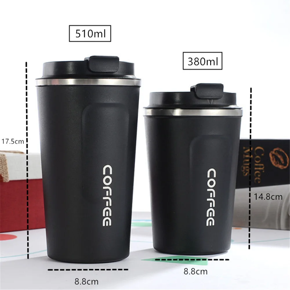 

Mugs Thermo Mug 500ml Coffee Cup Coffee Mug with Double Bottom Funny Mug Thermo Mug Stainless Steel Travel Cup Coffee Thermo Cup