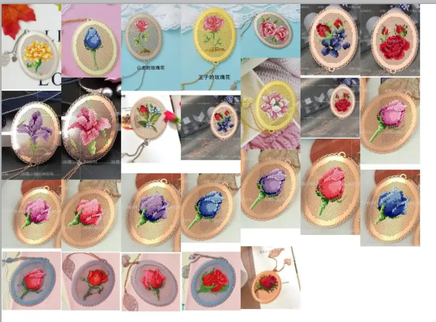 MM Роза Стиль Сделай Сам Рукоделие Стич вышивка крестиком Женская Серебряная