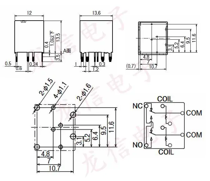 New TAIKO TE2-160 TE2-220 12VDC (TE2-8P) Реле 8pins |