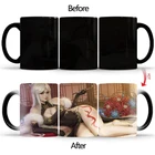 Креативная кружка, меняющая цвет, чашка чонсам, ведьмы, Термочувствительная, керамическая посуда для чая, молока, кофе, кружки BSKT-069