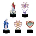 Новая лампа сделай сам светодиодный, светодиодная картина из страз, ночсветильник, мультяшная религия, специальная форма, алмазная вышивка, вышивка крестиком, украшение для дома