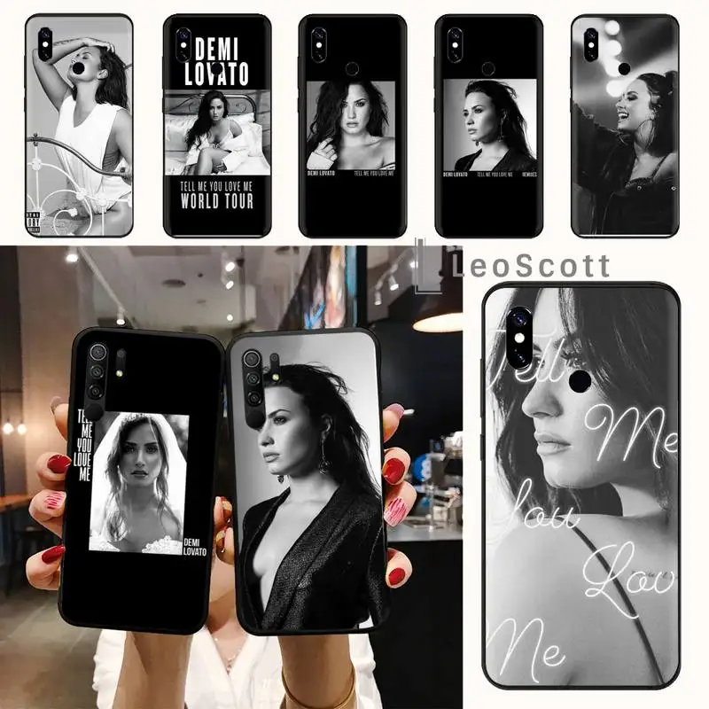 

Demi Lovato Tell Me You Love Me Phone Case For Xiaomi Redmi note 7 8 9 t max3 s 10 pro lite funda shell coque cover