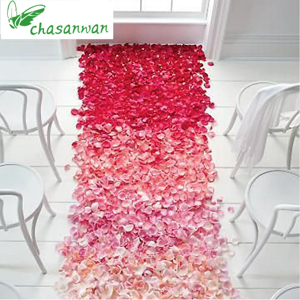 500 шт. искусственные лепестки розы свадебные украшения шелковые цветы для