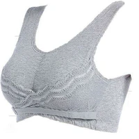 new european and american plus size underwire bras cross to gather seamless sleep lace sports underwear