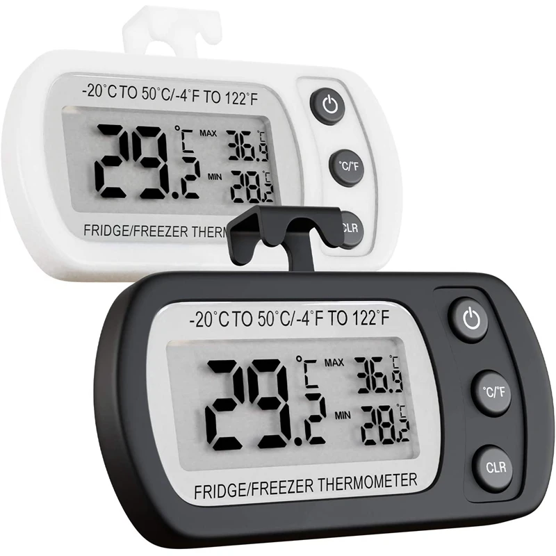 Термометр для холодильника и морозильной камеры с большим цифровым ЖК-экраном