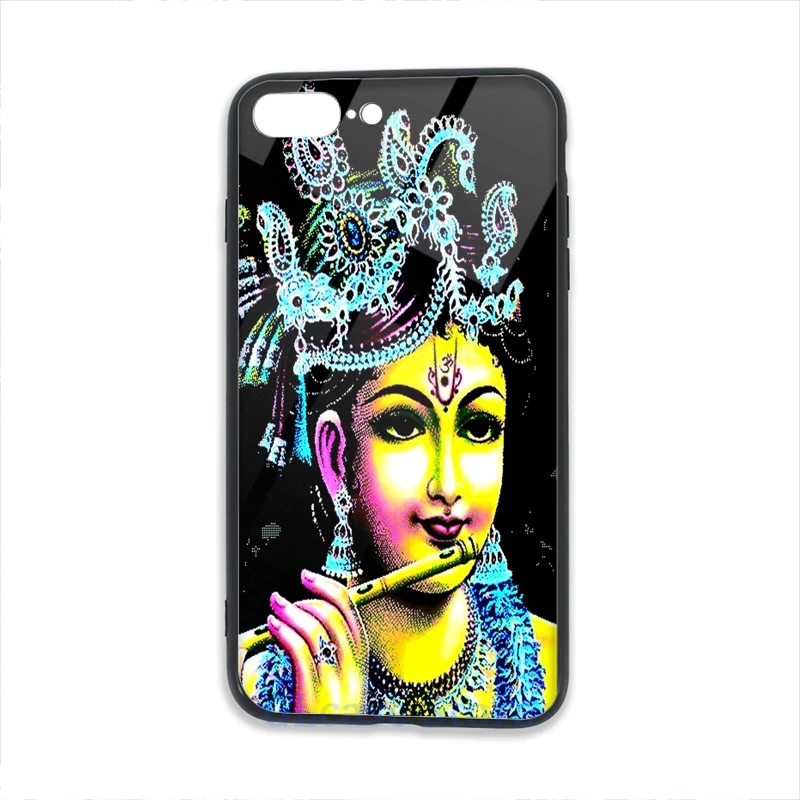 Чехол для телефона LORD KRISHNA-FLUTE 3 iPhone 12 Pro 11 X XR XS Max 8 7 6 6s Plus 5s мягкая стеклянная задняя