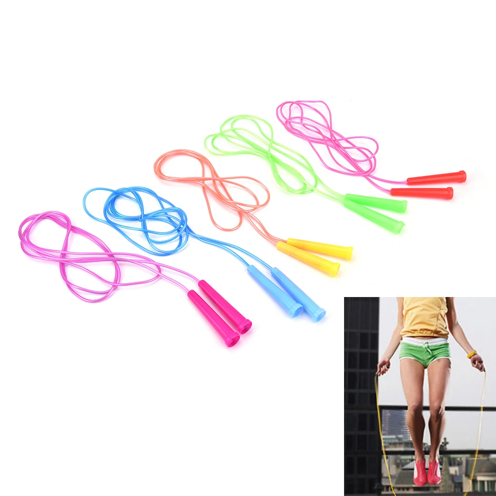 

1 PCS 2.4m Colorful Speed Wire Skipping Adjustable Jump Rope Fitness Sport Exercise Cross Fit Student Kids