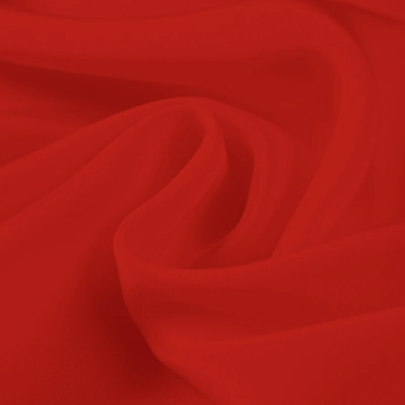 

100% Silk Crepe de Chine Natural Pure Mulberry 12 14 16 30mm 45"( 114cm ) 55" (140cm)Width Spicy Orrange Lady Silk Lining Fabric
