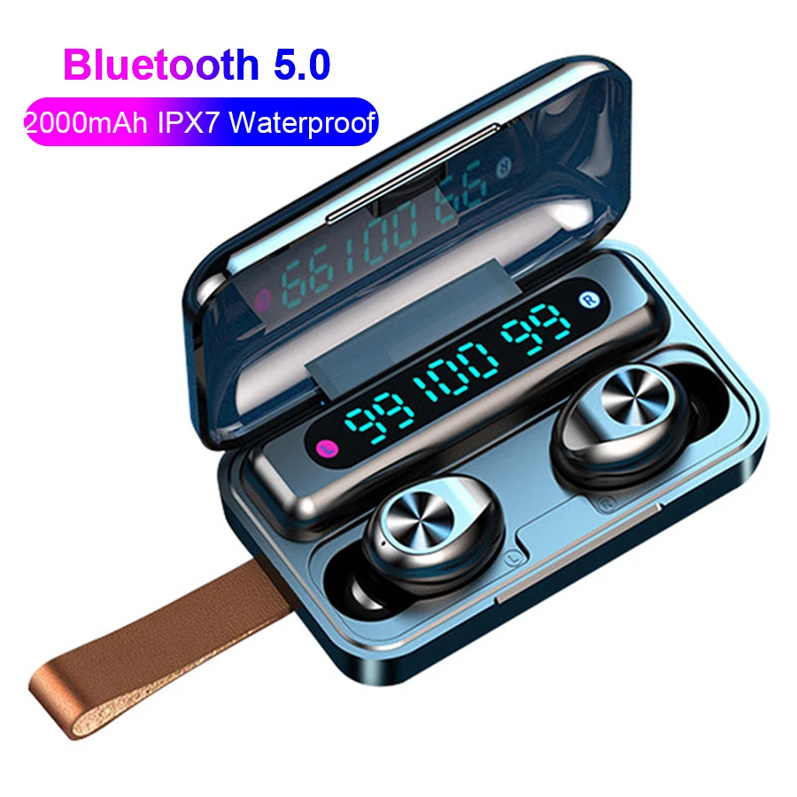 Bluetooth 5 0 наушники TWS 9D стерео беспроводные мини-наушники с зарядным боксом 2200