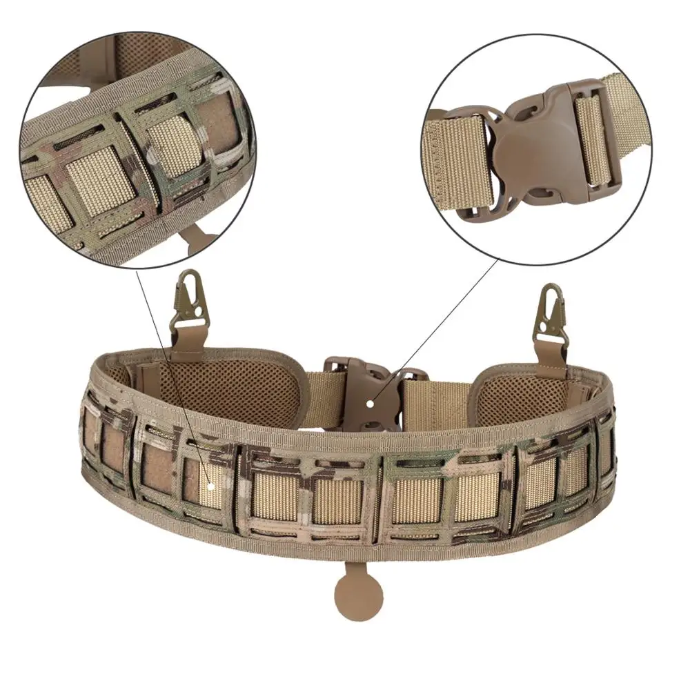Tactical Molle Belt 1000D Nylon Military Convenient Combat Adjustable Training waistband waist belt Soft Padded | Спорт и