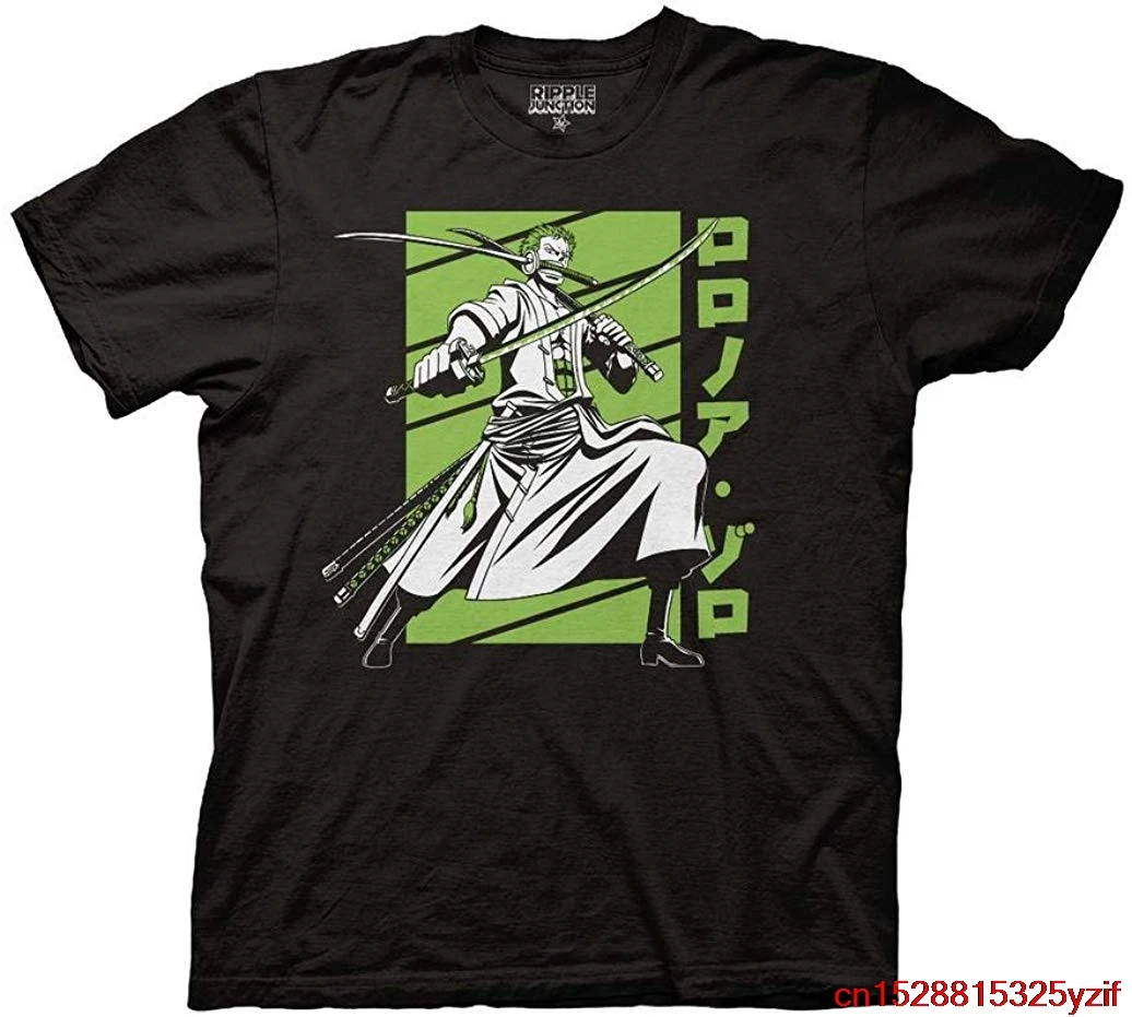 TSDFC цельная взрослая унисекс Зоро белый и зеленый светильник 100% хлопок футболка