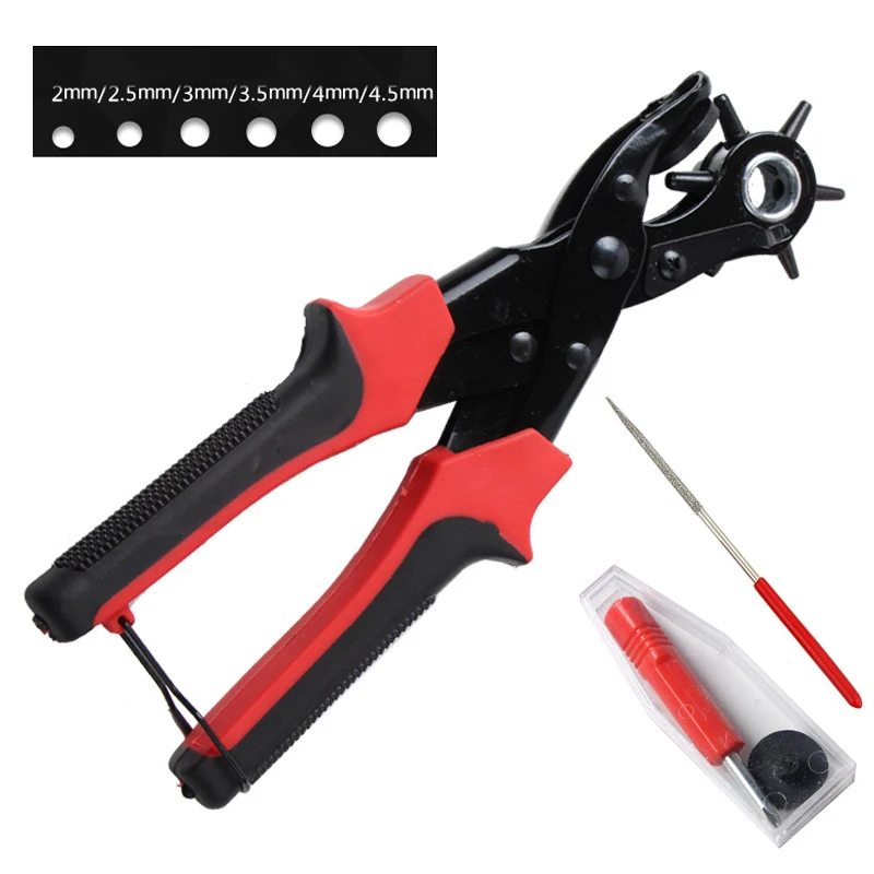 Кожевенное ремесло Пробивка для кожаного дырокол ремней сшитые плоскогубцы