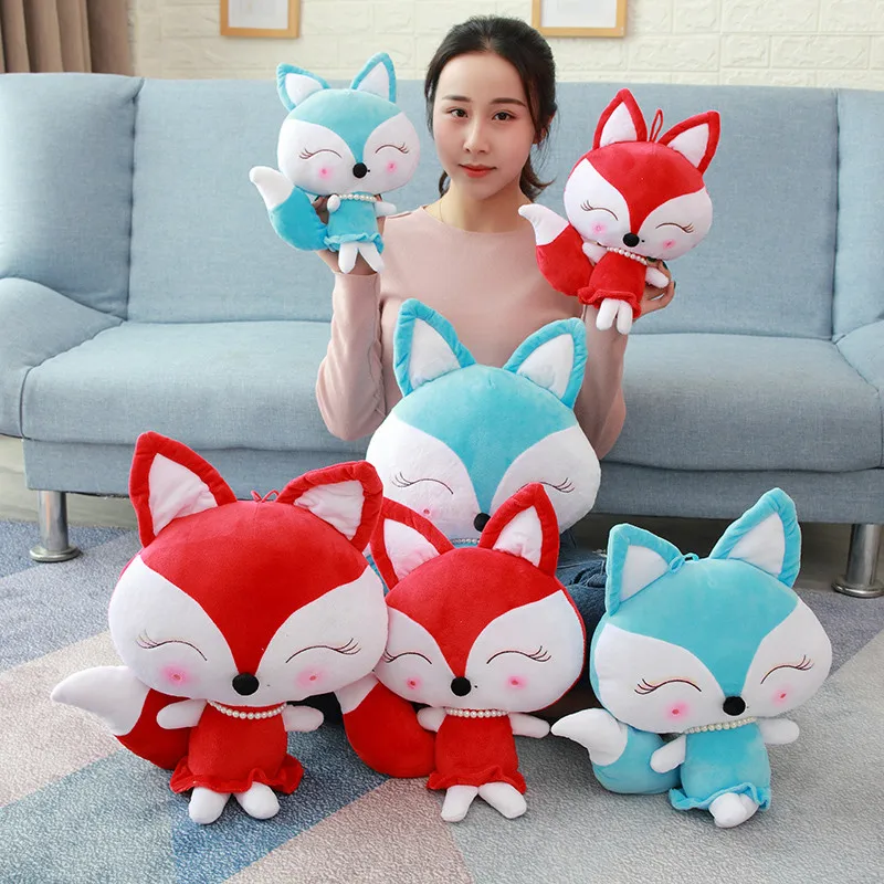 

30/40/50CM Soft Cute Long tail Fox Plush Toy Stuffed Kids Doll Fashion Kawaii Gift for Children Birthday Gift Home Shop Decor