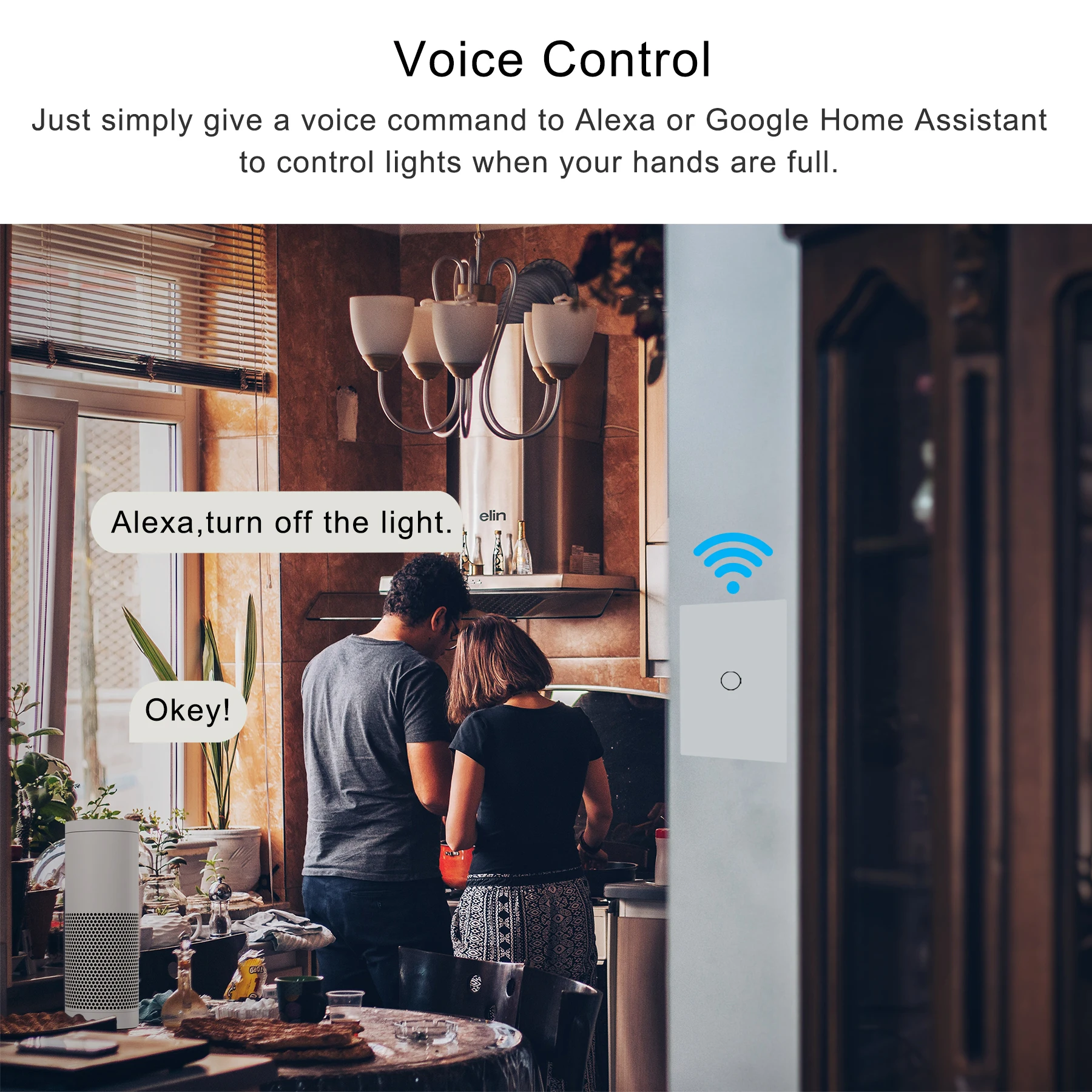 Smart Wifi Touch Switch No Neutral Wire Required Smart Home RF433 Tuya App Wireless Remote Light Switch US170-240V Support Alexa
