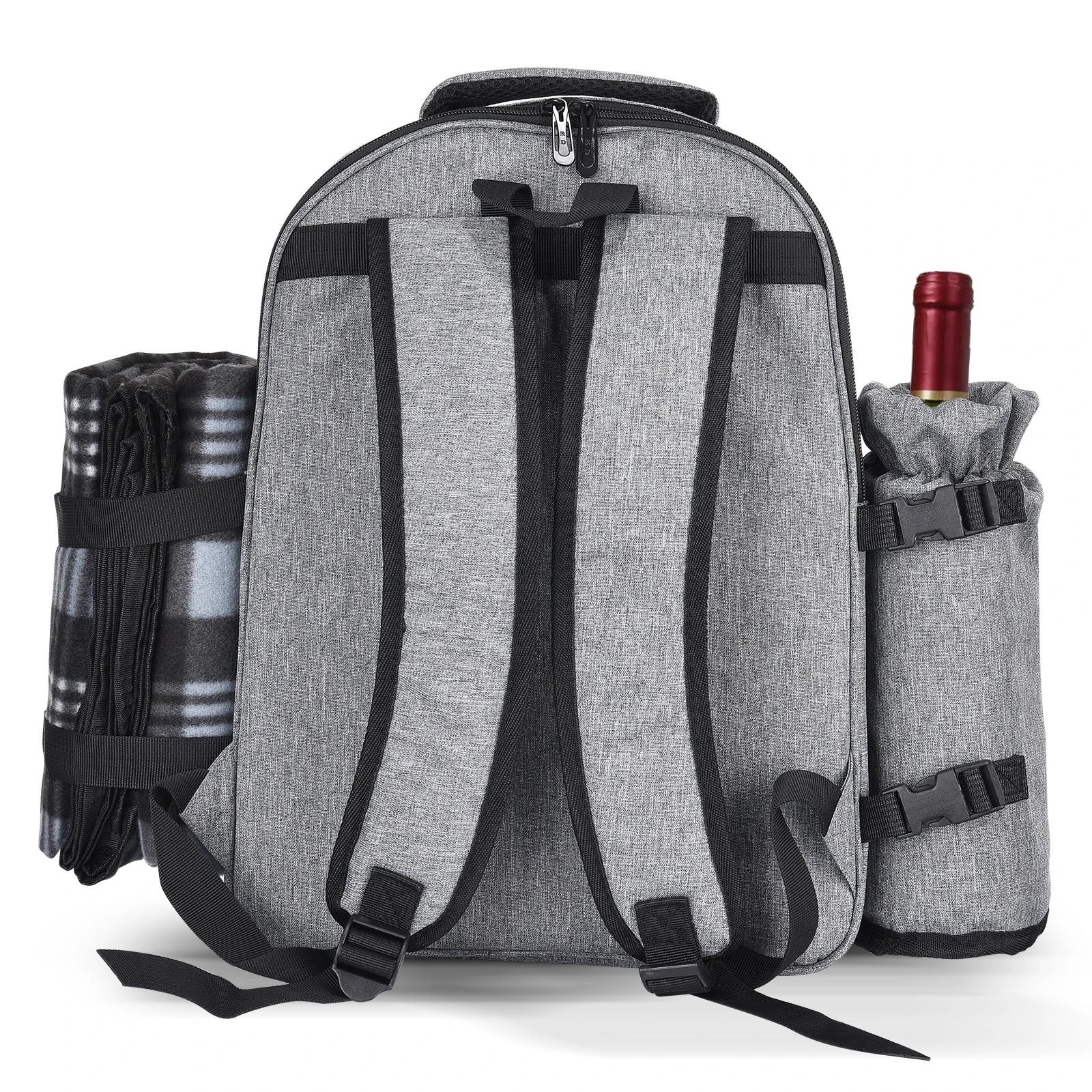 picnic backpack basket portable cooler insulated box travel lunch bbq camping outdoor picnic bag waterproof for 4 people new free global shipping