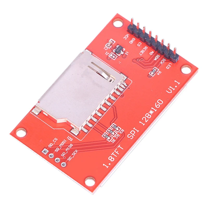1 8 дюймовый SPI TFT ЖК дисплей модуль ST7735S 128x160 разрешение один SD Sard разъем для Arduino
