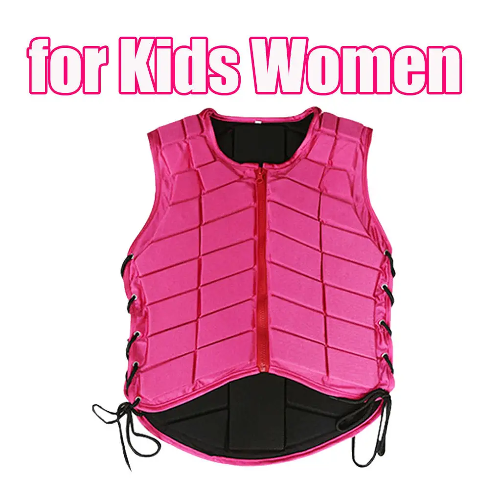 

Pink Equestrian Vest Horse Riding Training Safety Waistcoat Body Protector