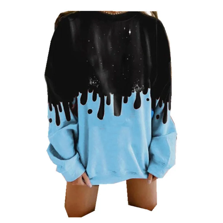 Новая женская спортивная рубашка модный Повседневный хлопковый пуловер