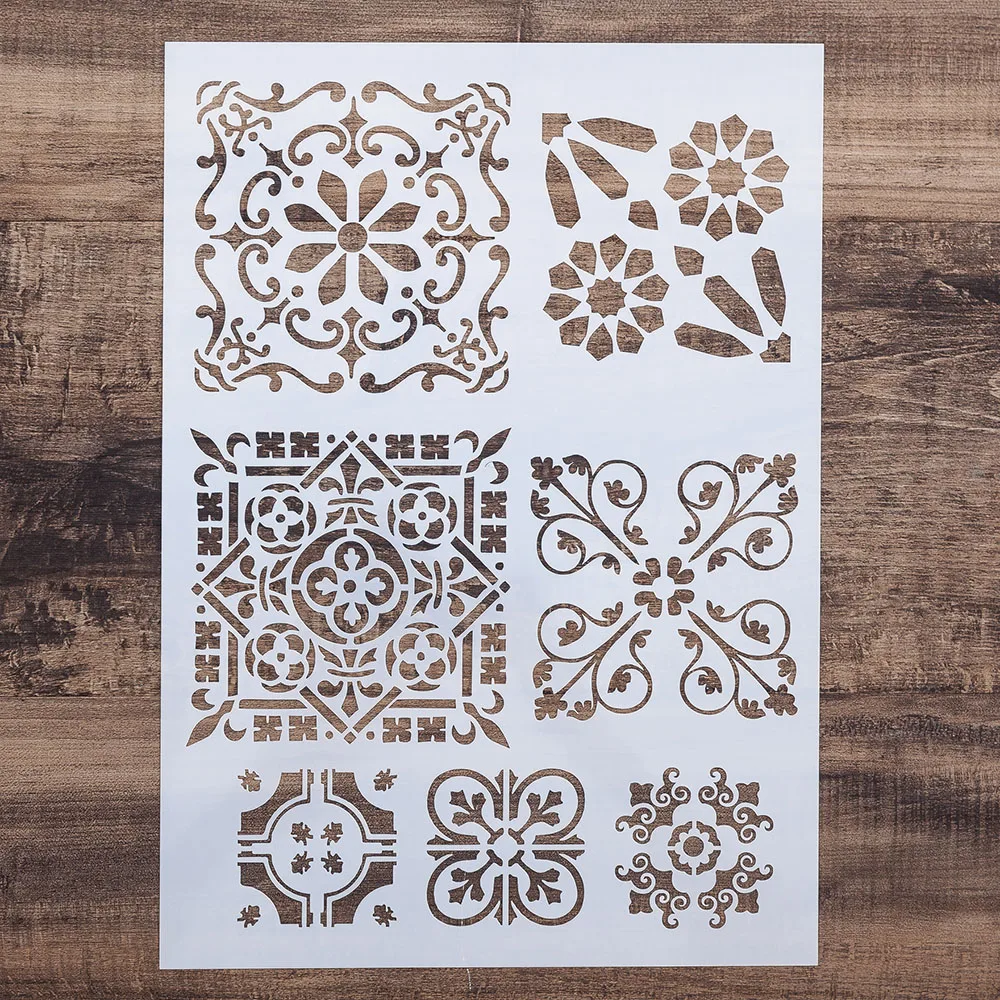 Трафареты для настенной живописи сделай сам фотоальбом скрапбукинга модель