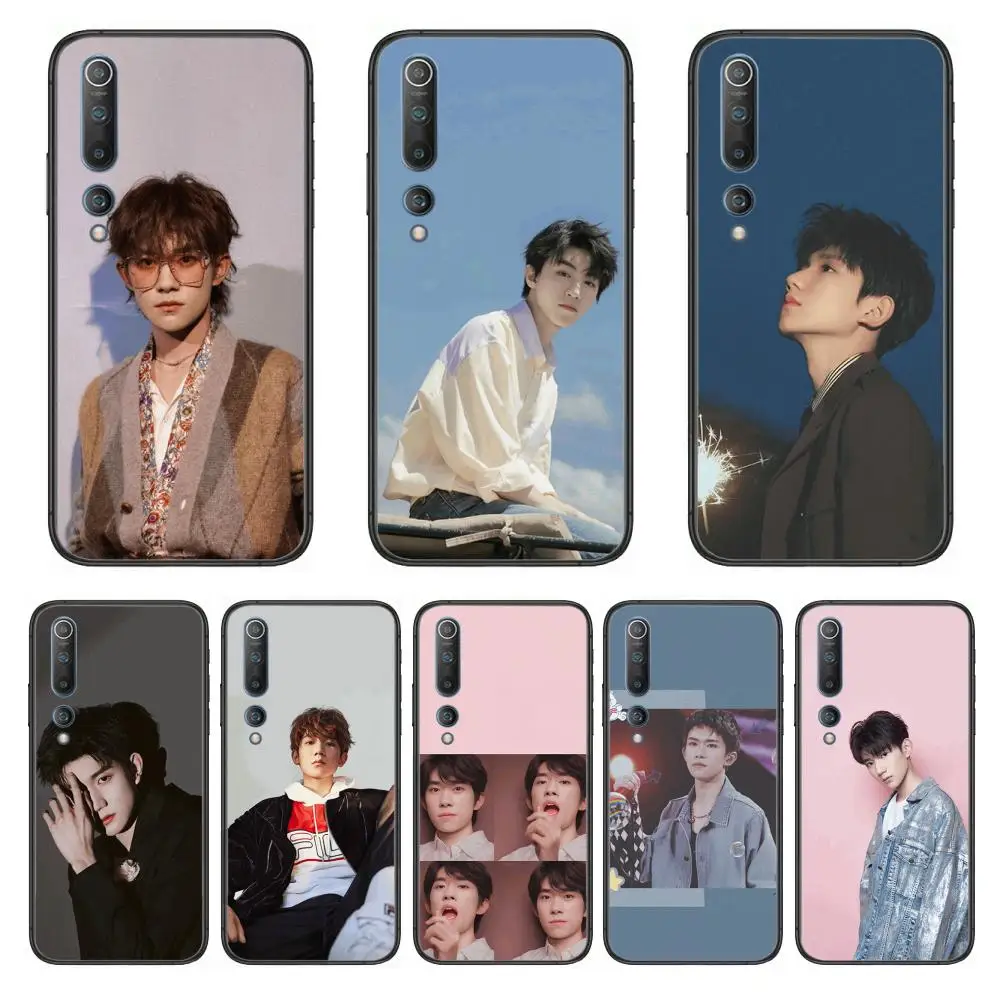 

Boy Group TFboys Phone Case For xiaomi mi11 5g 10 liti Ultra 9Pro SE 3 8 Note Anime Black Cover Silicone Back Pretty tpu