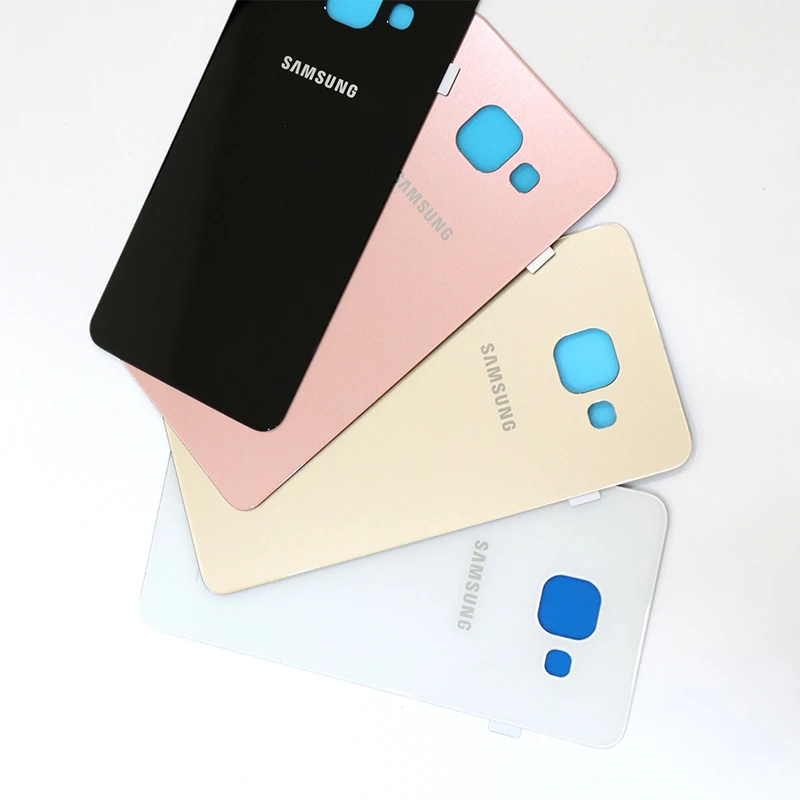 Оригинальный чехол для Samsung A510 A510F задняя крышка с аккумулятором 3D стеклянный