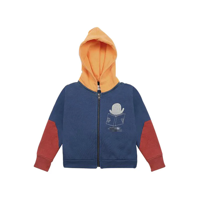 Детский костюм из трех предметов футболка с длинным рукавом и штаны капюшоном